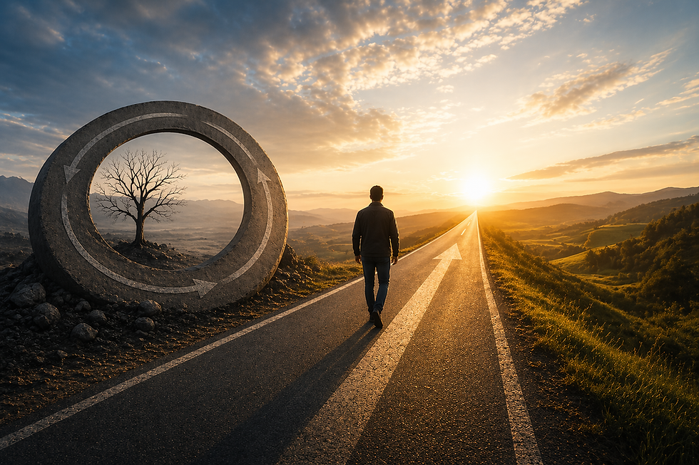 A vida não fecha ciclos: ela continua.