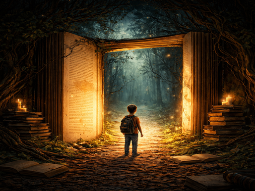 O medo do desconhecido mundo da leitura.