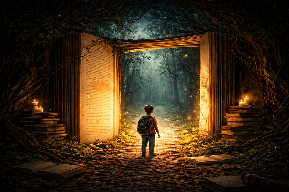 O medo do desconhecido mundo da leitura.