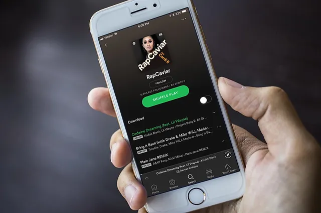 Playlist Rap Caviar sur Spotify
