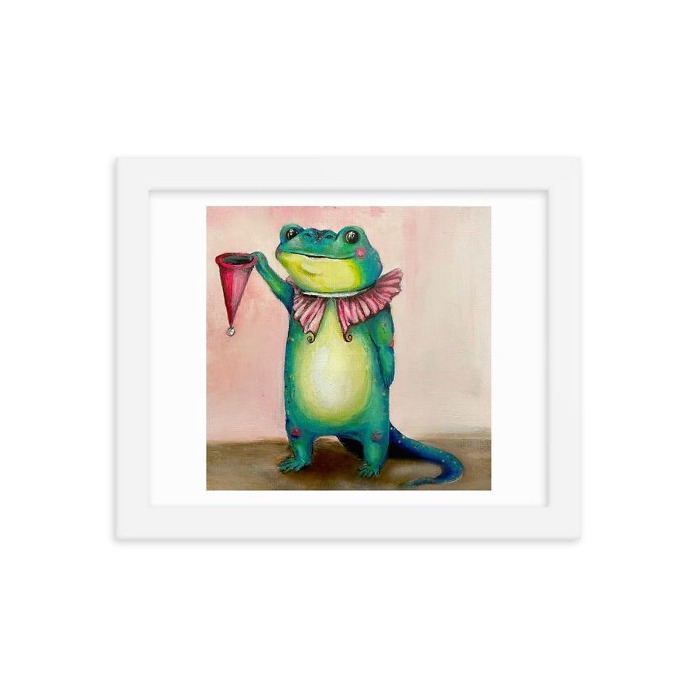 Thumbnail: Senjamin the Salamander, Framed
