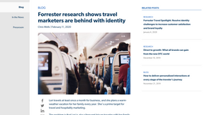 [Blog Post] Forrester research shows travel marketers are behind with identity