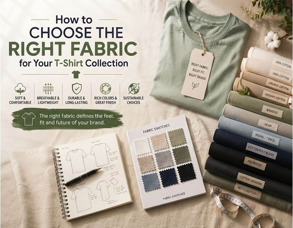 Choose the Right Fabrics for Your T-shirt Collection
