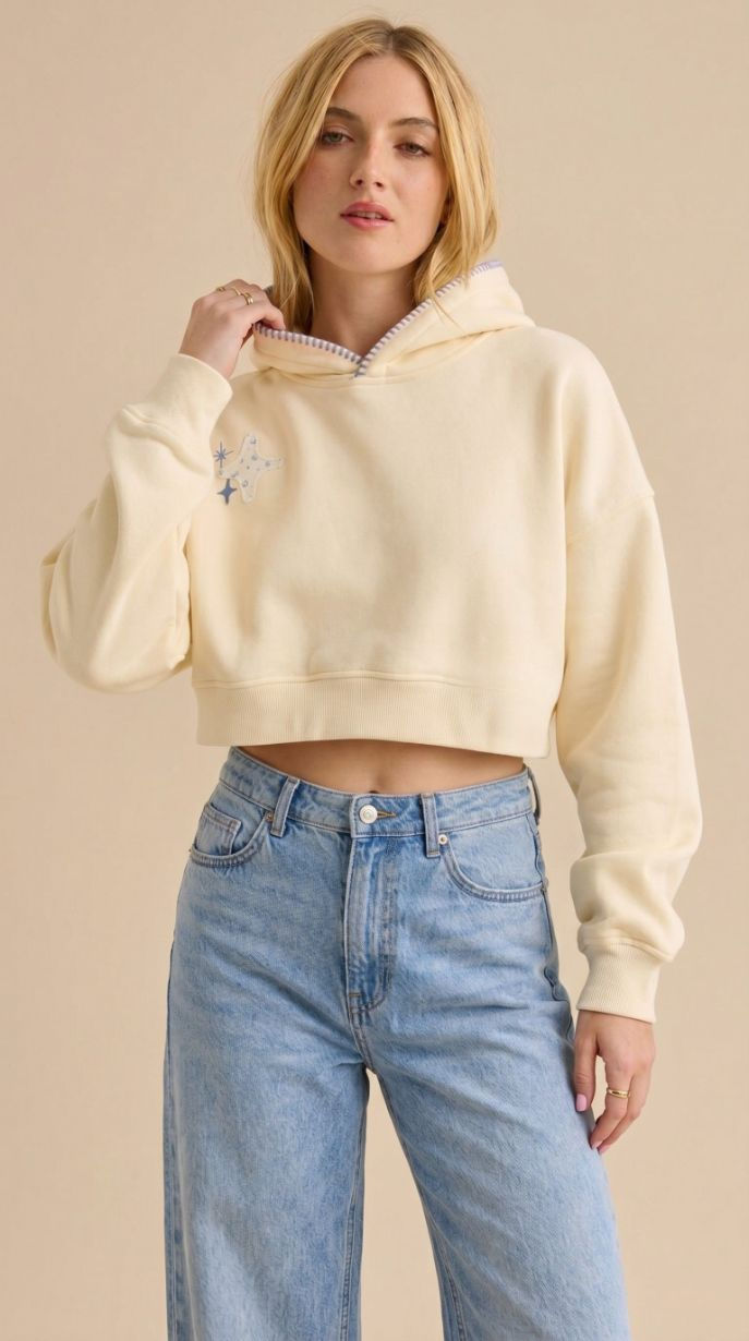 The Crop Hoodie fit