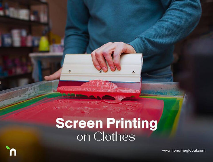 Screen printing on clothes