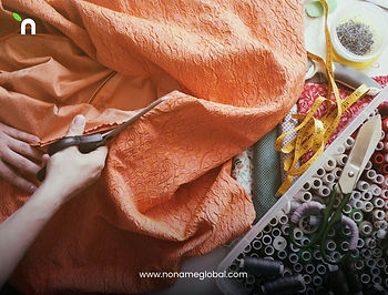 Material and construction of woman's dress