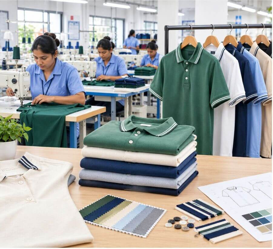Polo t-shirt manufacturer in India