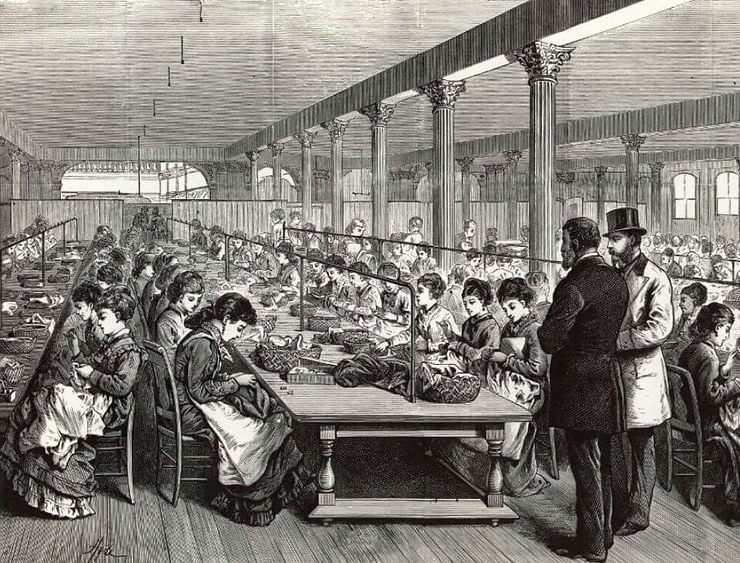 Early seeds of evolution of sewing machine