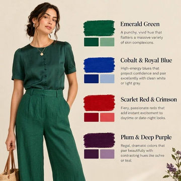 Vibrant Expression (Jewel Tones) For Women's Tops