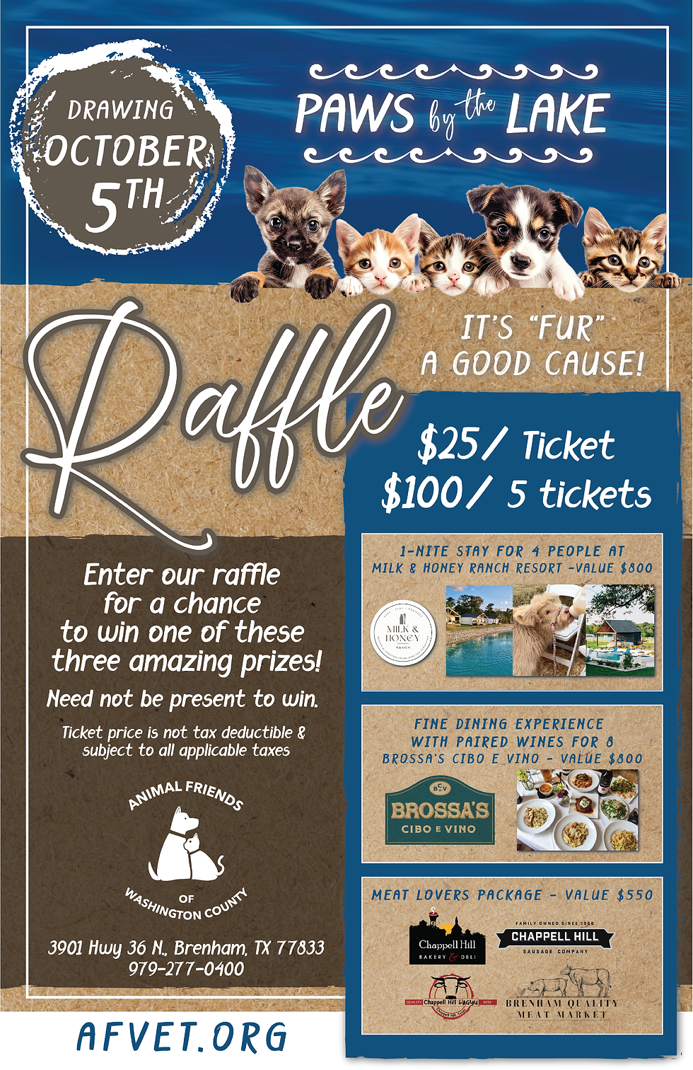 Paws by the Lake Raffle