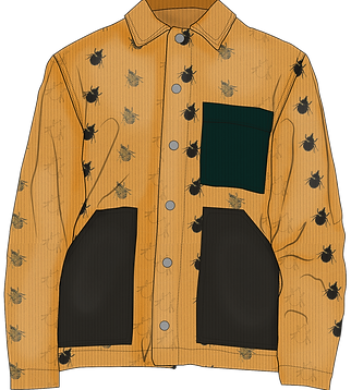 Beetles Weekday Jess Quilted Denim Jacke