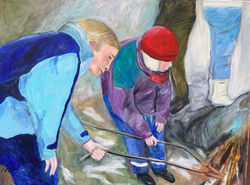 Minner, 60x80, akryl på lerret