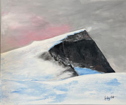 Hedvig Kristine Aarnes, Galdhøpiggen, Akryl på lerret, 60x50, kr 3500,-