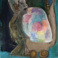 Liv Rustad, Lykkeposen,60x60 Akryl på lerret