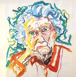 Caroline Kruse-Jensen, carolinekj@hotmail.co) Else. 75x75. Akryl på papir. Kr 5000,-