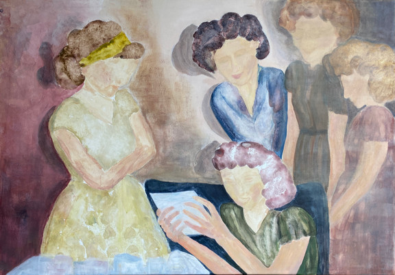 Mona Wahr-Hansen Ottho The letter 2 akryl på lerret 100x70 cm.jpg