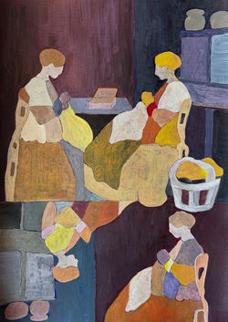 Hovedoppgave, Anne Grete Kirkemo, Overveldelse, A3, akryl på papir (2)