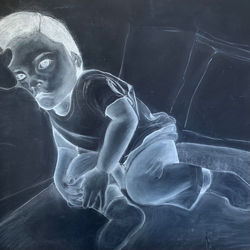 Leah Gan_the day dreamer_kritt på papir