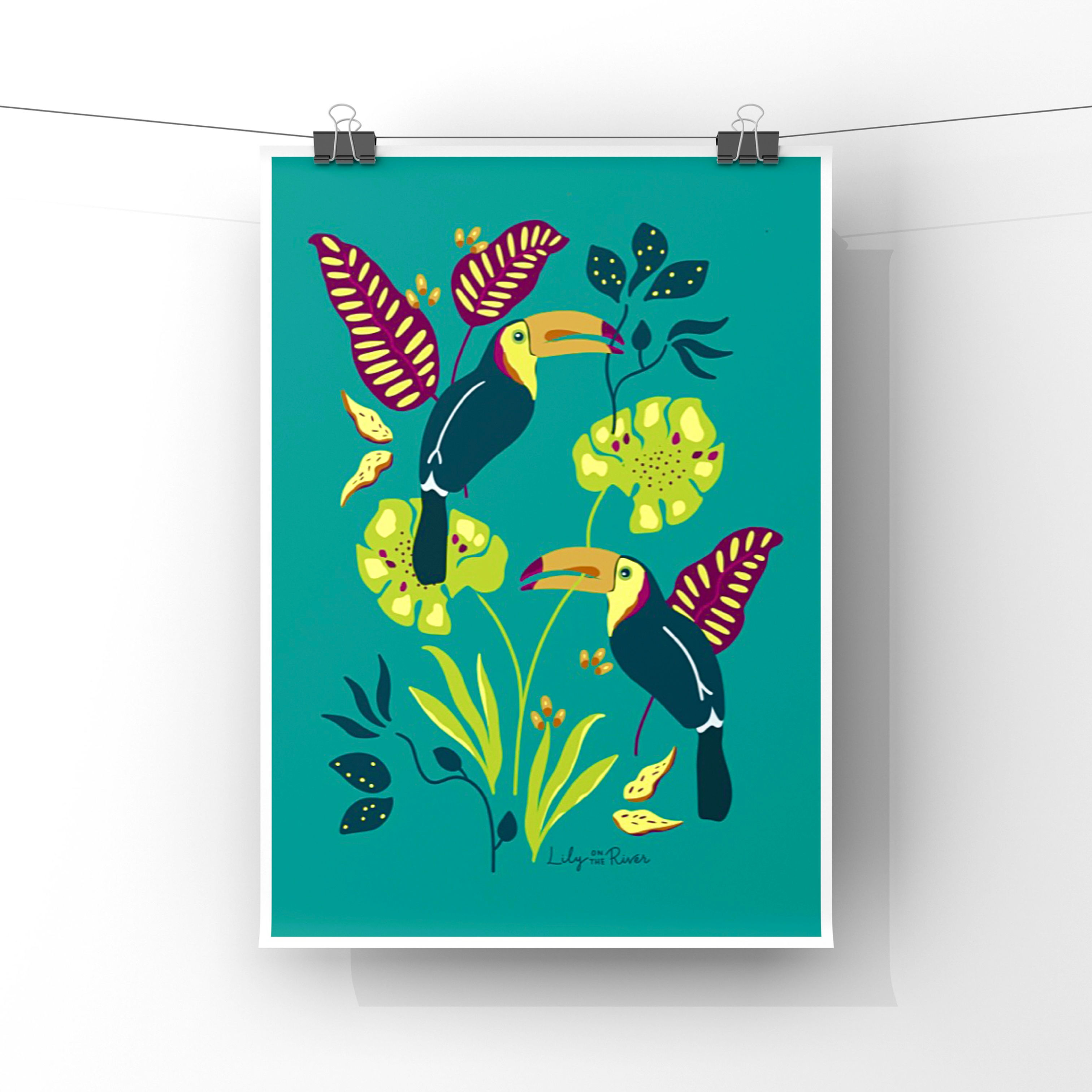 Les Toucans - Affiche A4