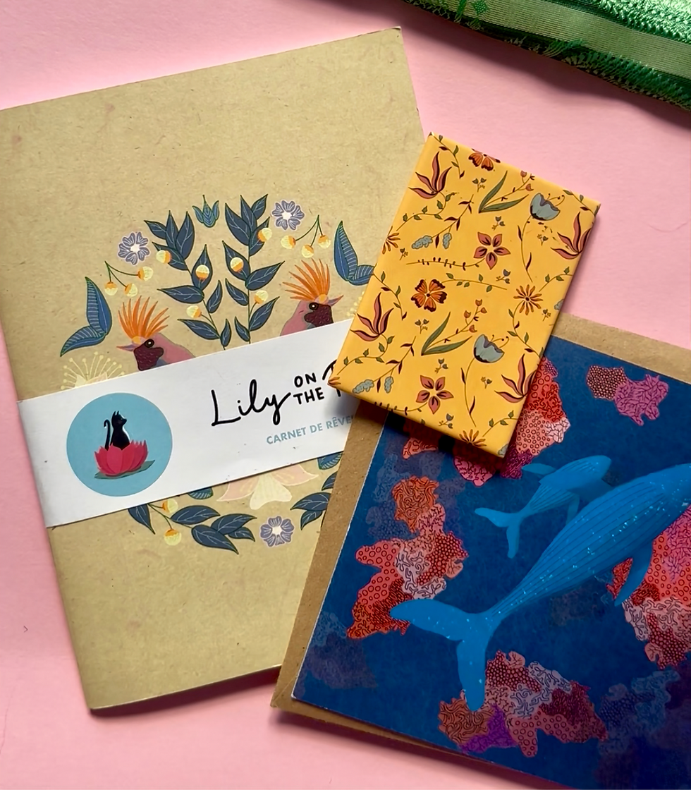 Pack cadeau - 1 carte postale + 1 magnet + 1 carnet de notes