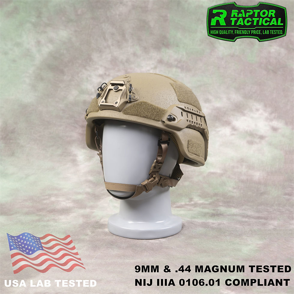 Thumbnail: Raptor Ballistic Helmet NIJ IIIA 3A 0106.01 ACH MICH Full Cut FAST High Cut Clo