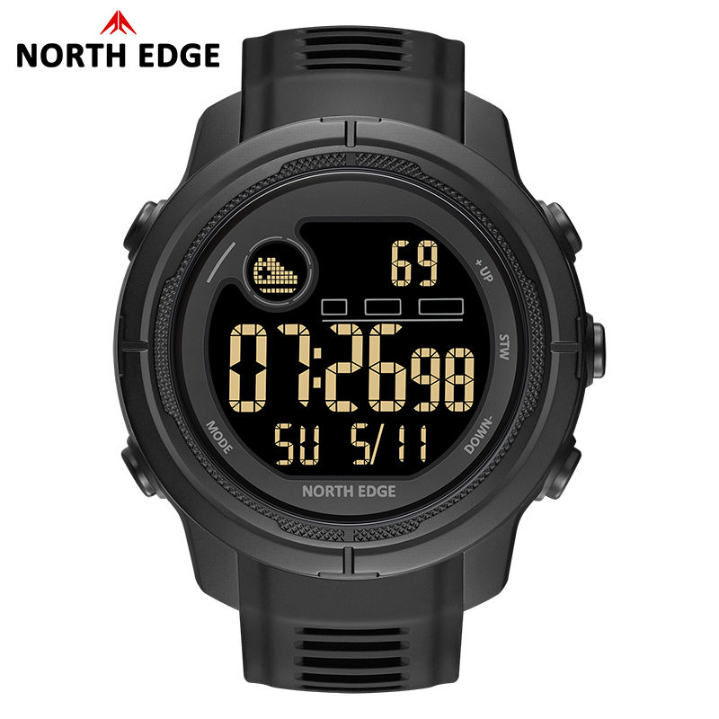 Thumbnail: NORTH EDGE NEW MARS 5 Men's Digital Watch Outdoor Military Sports LED Watches W