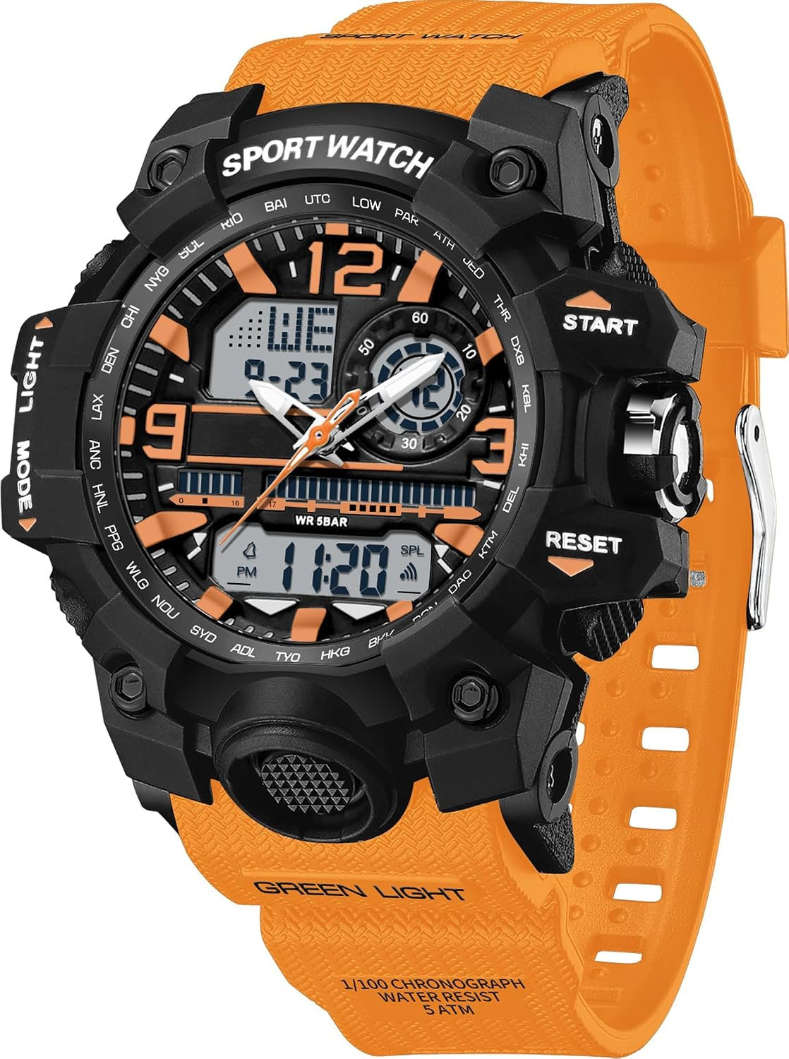 findtime Women's Sport Watch Digital Waterproof Watches Military Watches Analog