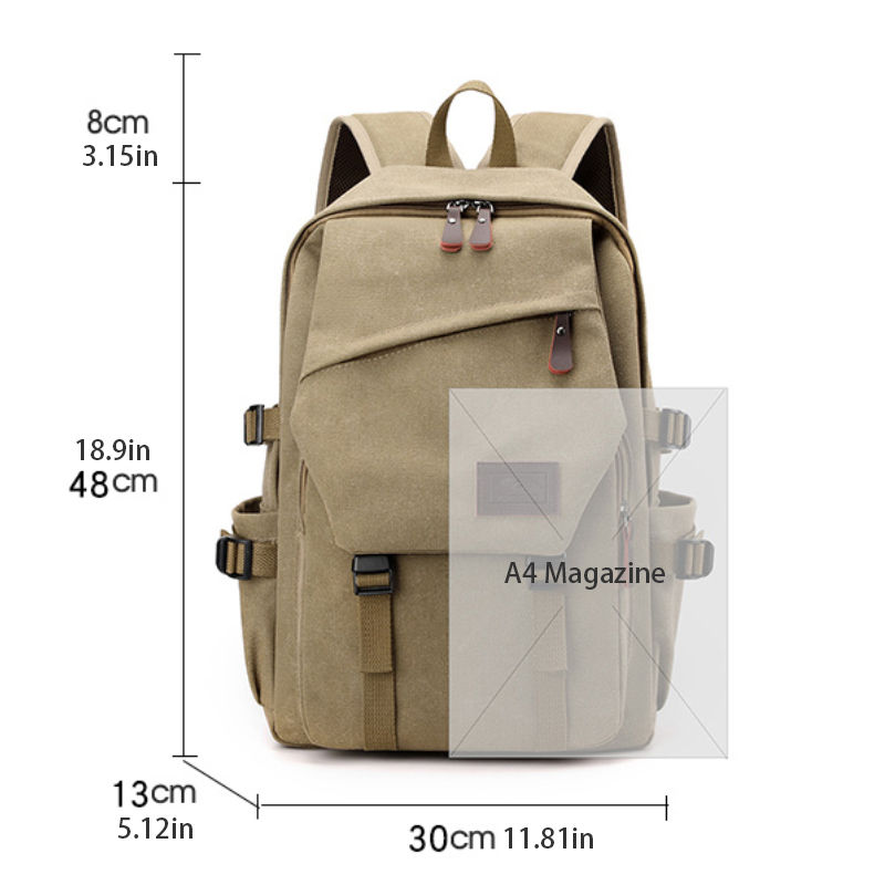 Thumbnail: Unisex Travel backpack shoulder strap length, multi compartment