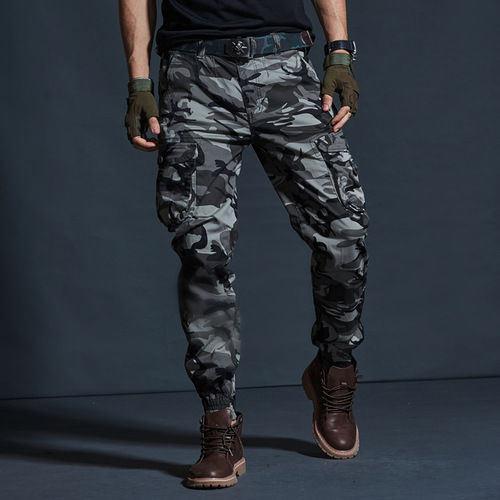 Thumbnail: Cargo Pants Regular Cotton Combat Military Tactical Pants 