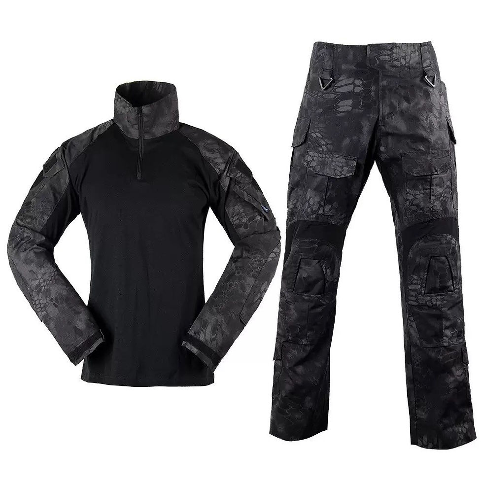 Thumbnail: Mens Camo Tactical Uniform Airsoft Ripstop Sets Multi Pocket Hunting Pants Man 