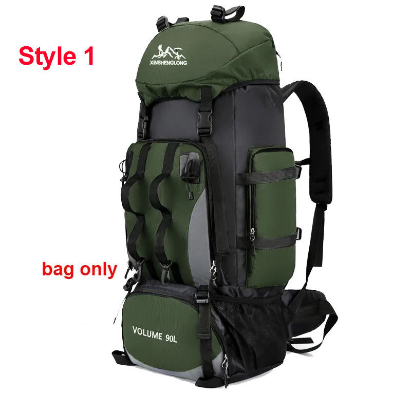 Thumbnail: 90L Waterproof Hiking Camping Backpack Trekking Bag Rucksack Large Capacity Tra