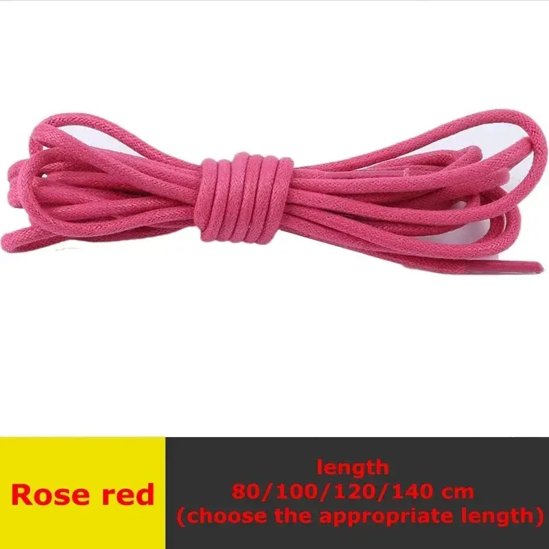 Thumbnail: Wax Round Shoelaces for Boots and Dress Oxford Shoes Cotton Waterproof ShoeLace