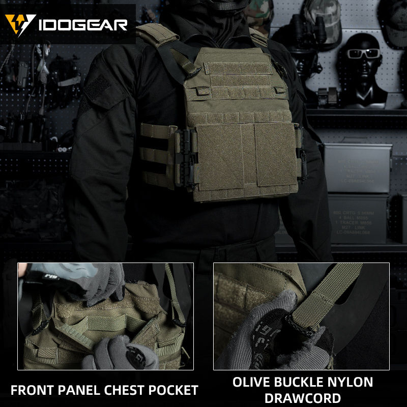 Thumbnail: IDOGEAR Tactical JPC2.0 Vest with Kangaroo DOPE Pouch Set Adjustable Airsoft MO