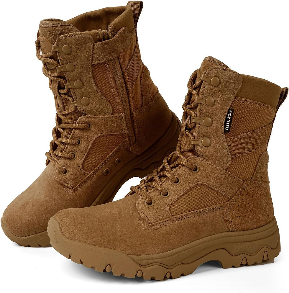 Thumbnail: Women's Lightweight Tactical Work Boots Military Combat Motorcycle Boots For Wo
