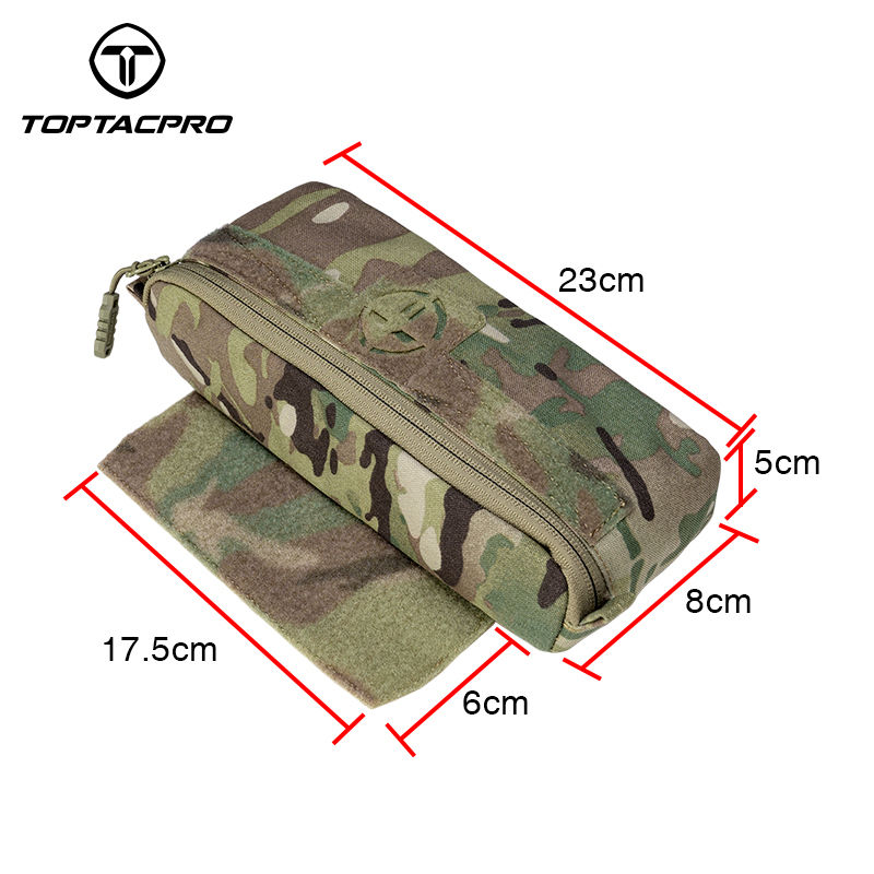 Thumbnail: TOPTACPRO Tactical Drop Dump Pouch AVS JPC CPC Waist Pouch EDC Combat Recycling