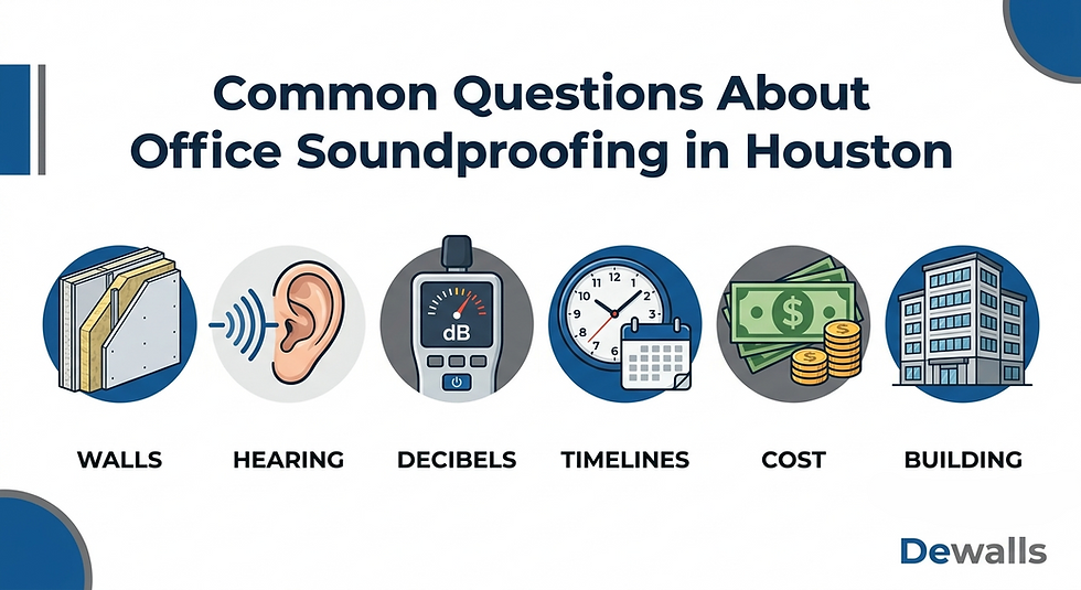 Frequently asked questions about commercial office soundproofing in Houston, Texas