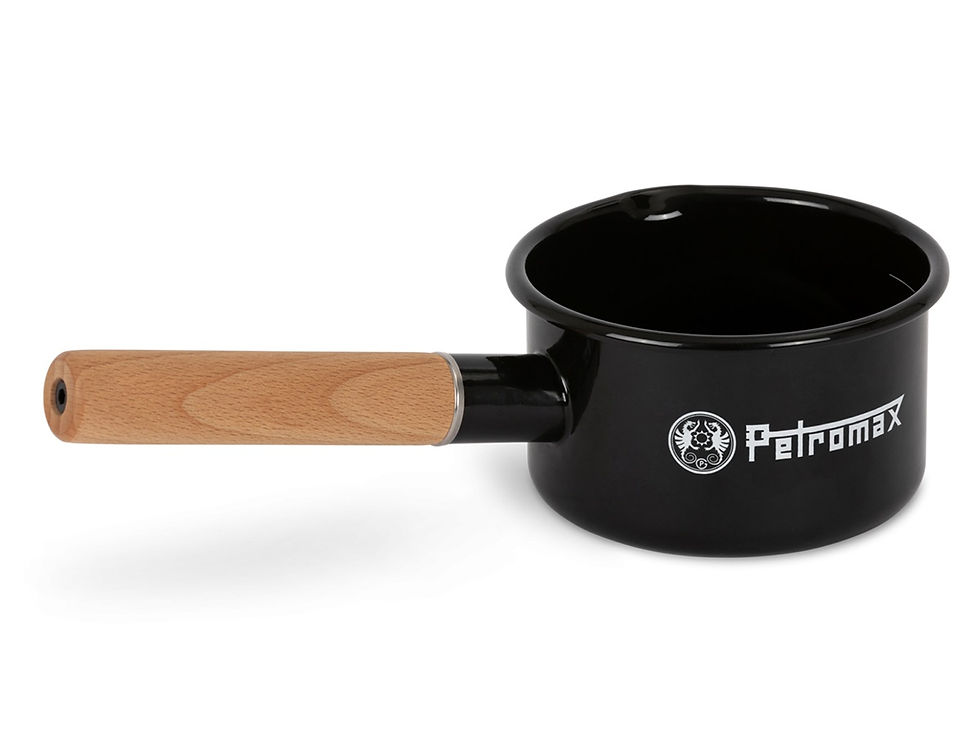 Thumbnail: Petromax Emaille Pan Zwart en wit 0.5 liter