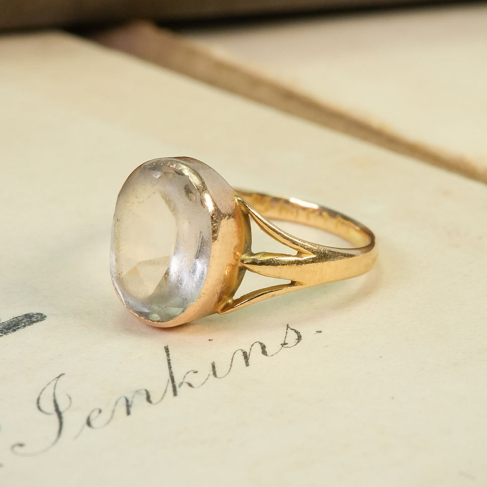 Thumbnail: Edwardian Topaz Solitaire Ring
