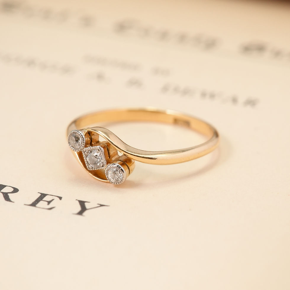 Thumbnail: Edwardian Diamond Trilogy Ring