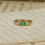 Thumbnail: Edwardian Emerald & Diamond Trilogy Ring