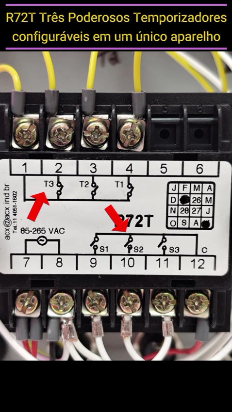 Miniatura: R72T - Temporizador Programável 3 em 1
