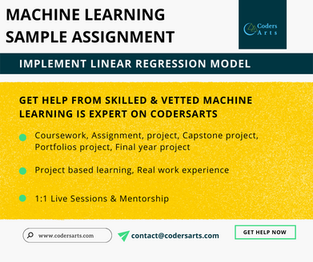 Implementing Linear Regression model | Sample Assignment