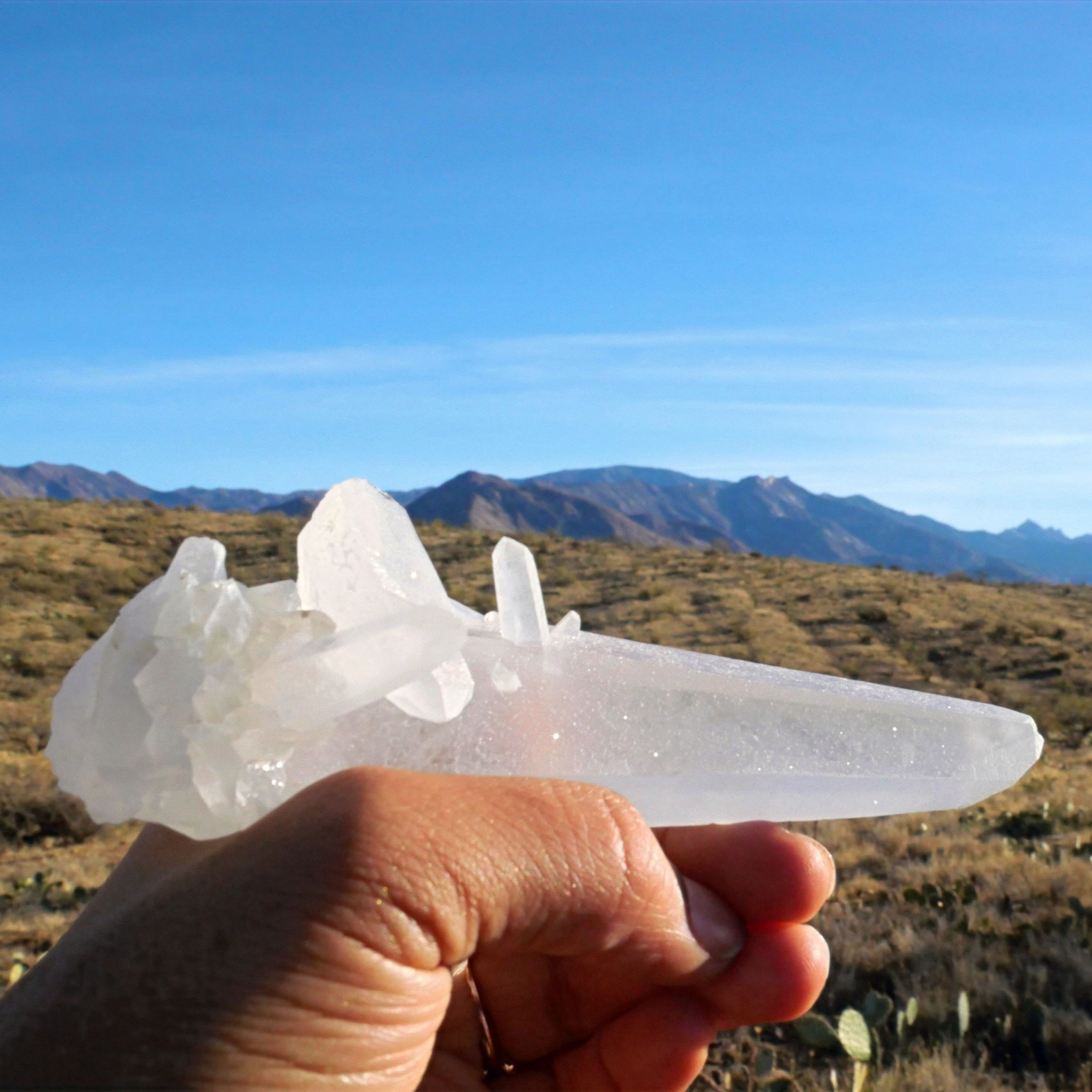 Lemurian Quartz Crystal Seed Laser Wand