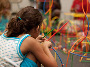 Young minds at play in a classroom.