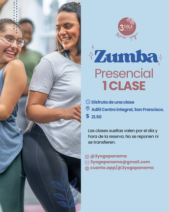 ZUMBA PRESENCIAL UNA CLASE EN SAN FRANCISO PANAMA, CIUDAD DE PANAMA
