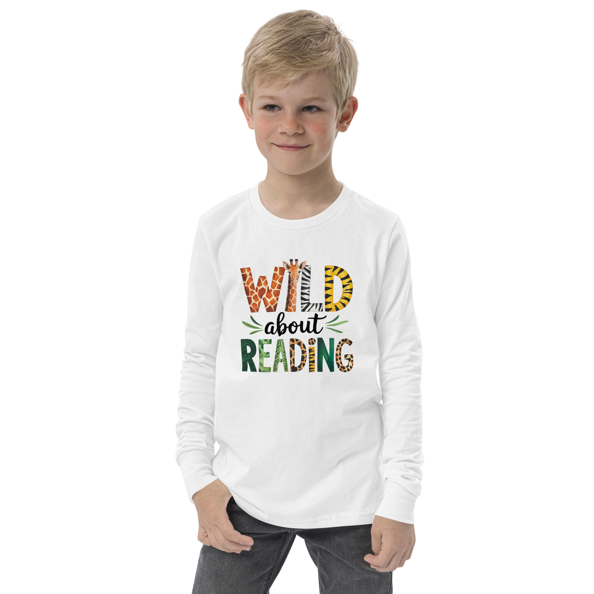 Wild About Reading Youth Long Sleeve Tee