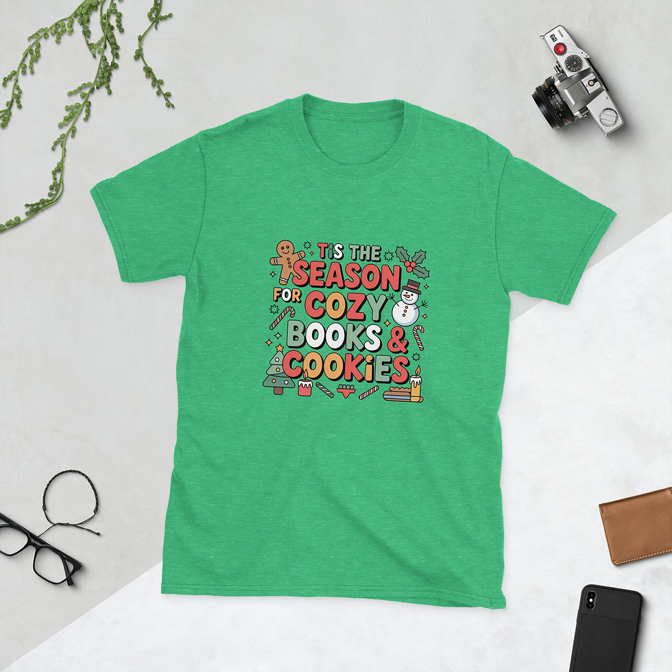 Thumbnail: Christmas Reading Short-Sleeve Unisex T-Shirt
