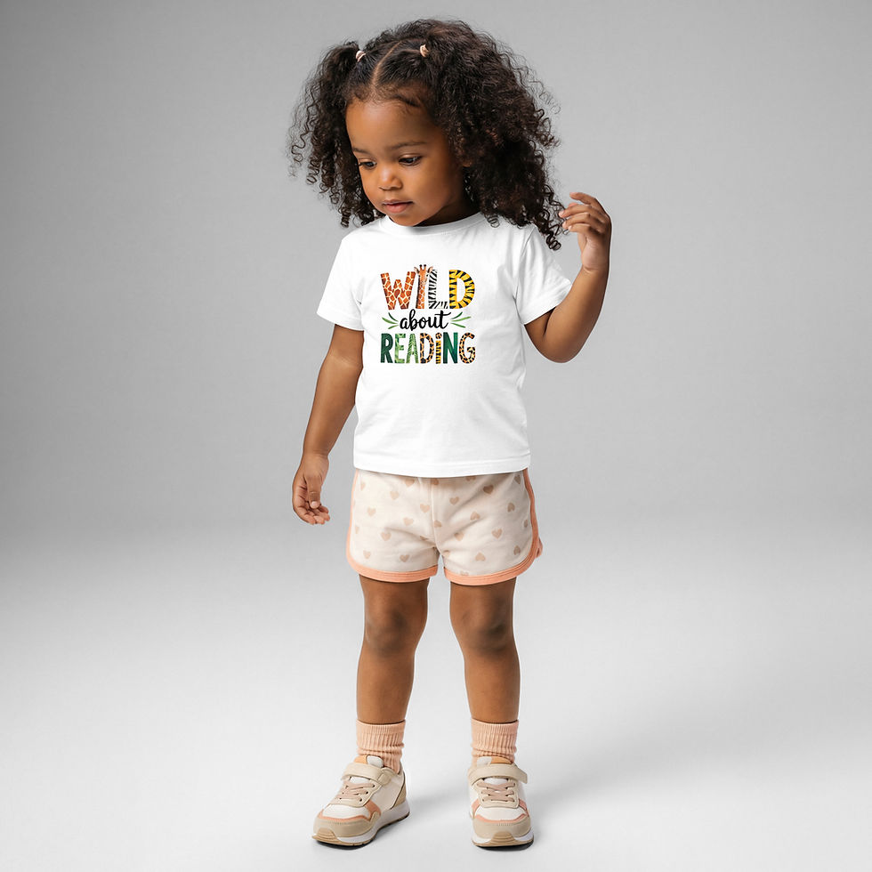 Thumbnail: Wild About Reading Baby/Toddler Jersey T-shirt