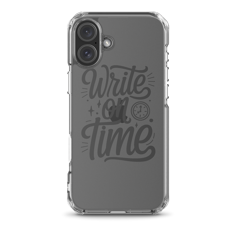 Thumbnail: Write On Time - Clear Case for iPhone® Bookish Gifts