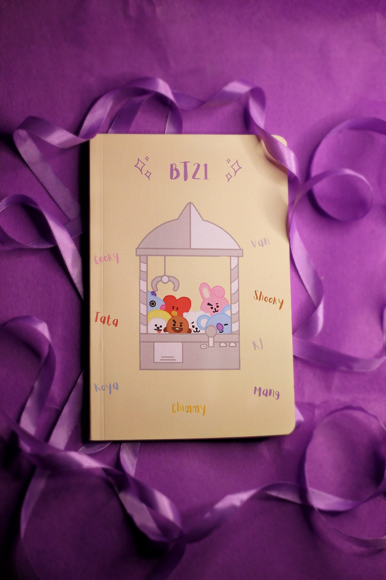 BT21 Claw Machine Notebook
